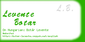 levente botar business card