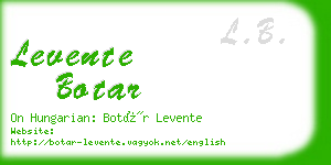 levente botar business card